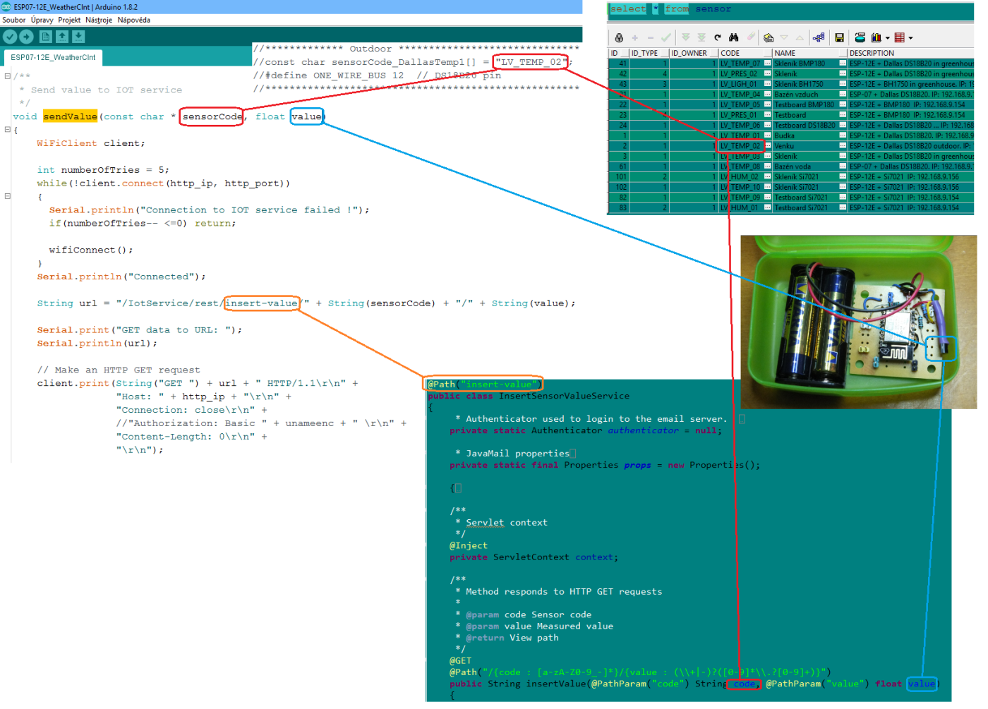 IOT Insert value Service