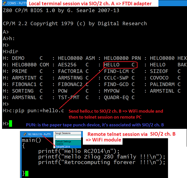 Sending file to remote PC