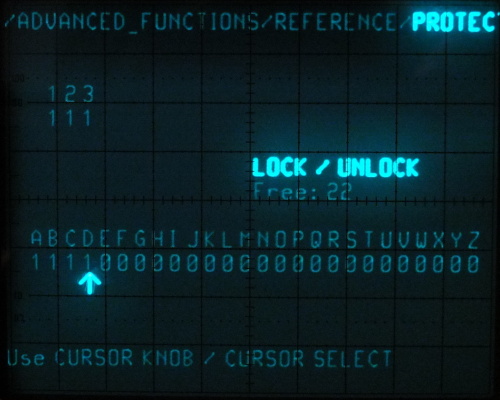 Lock/Unlock waveform