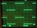 Test obdélníkem 1 Khz, bez kompenzace